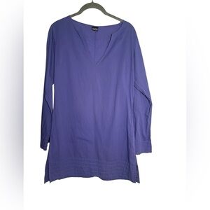Patagonia 100% Organic Cotton Guadalupe purple Lavender Top size‎ 2 Lagenlook
